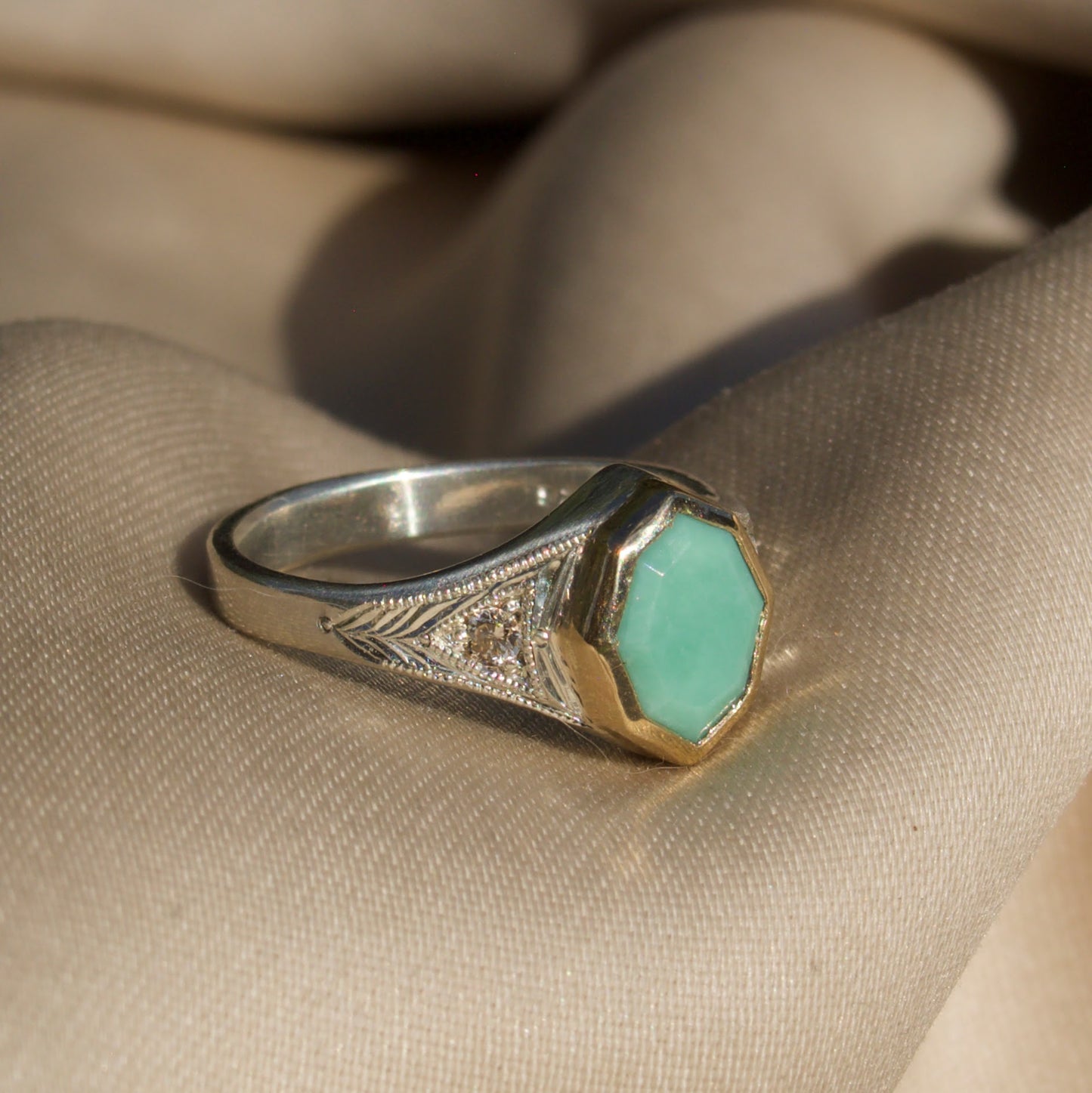 Size 6 / Desert Bloom Variscite Ring