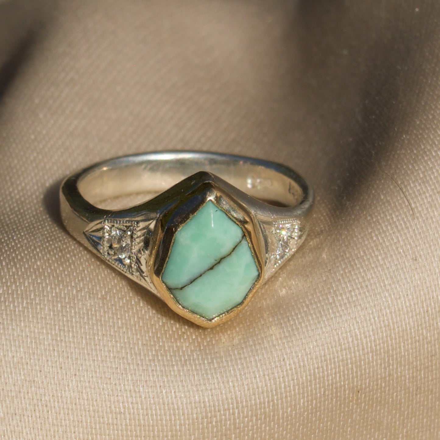 Size 5 / Desert Bloom Variscite Ring