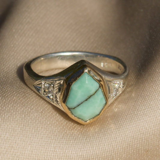 Size 5 / Desert Bloom Variscite Ring