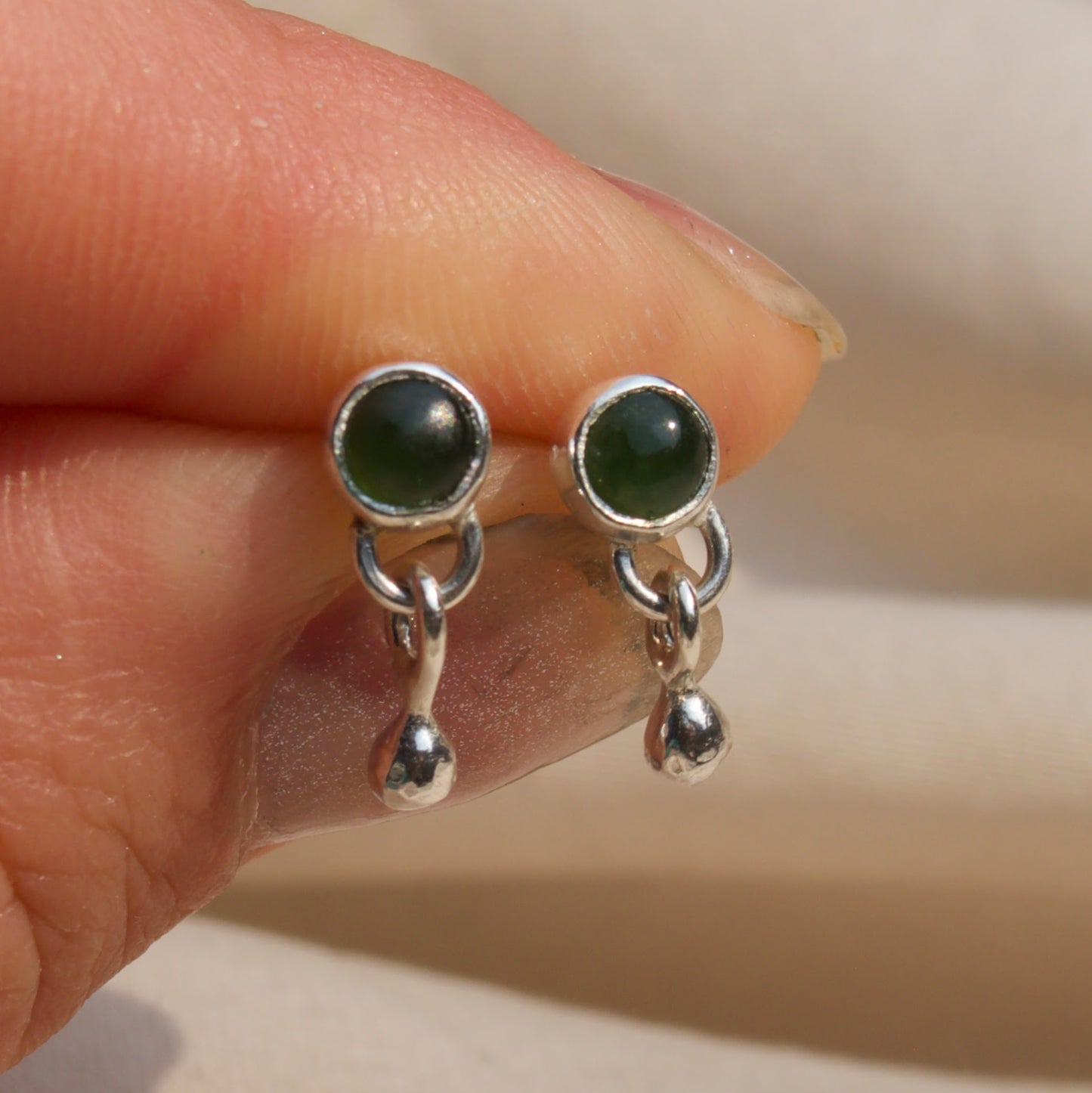 Jade Studs