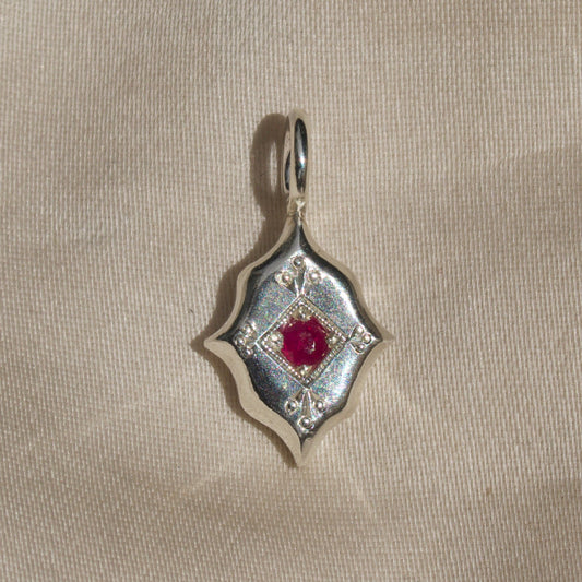 Ruby Tile Charm