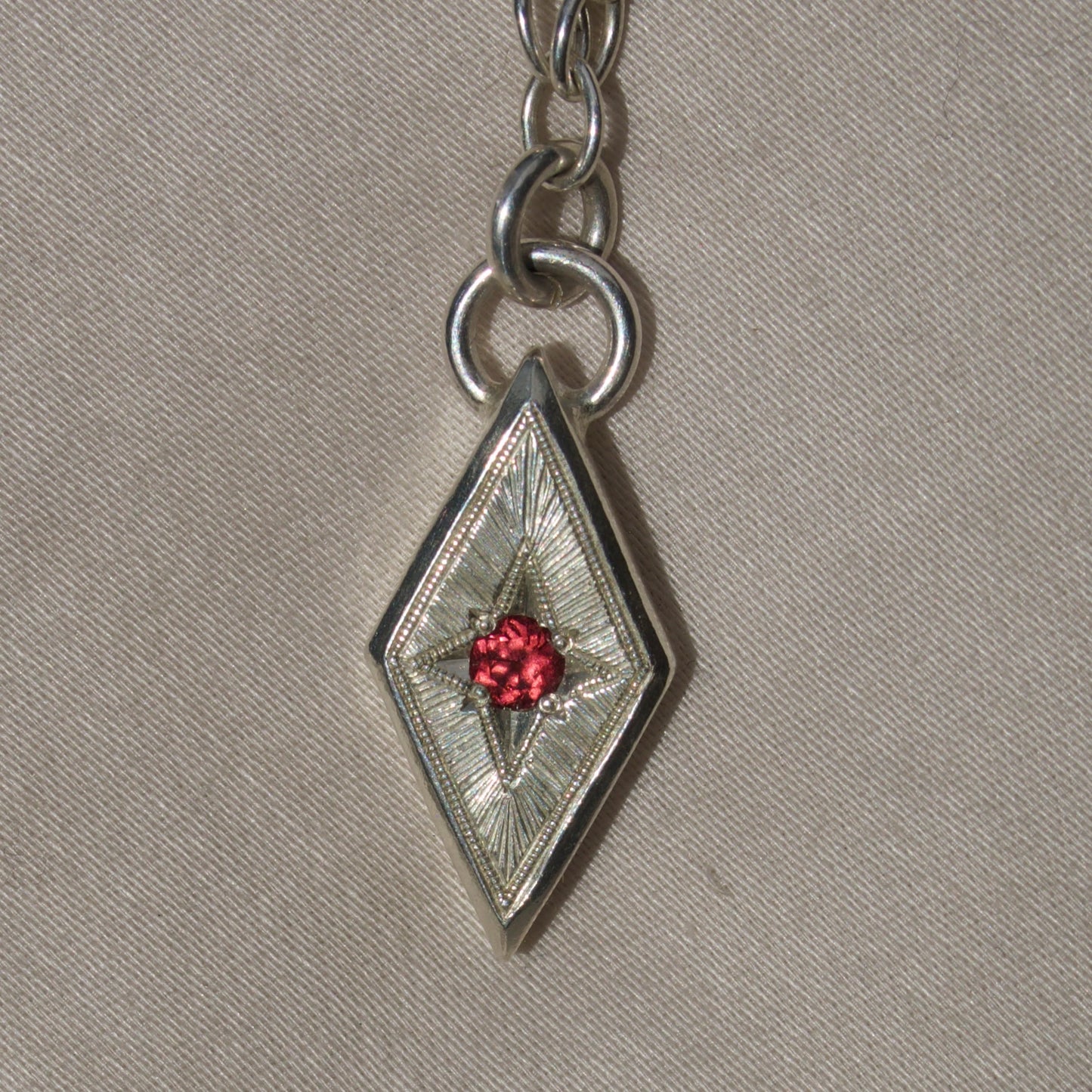 Tourmaline Star Engraved Vera Necklace