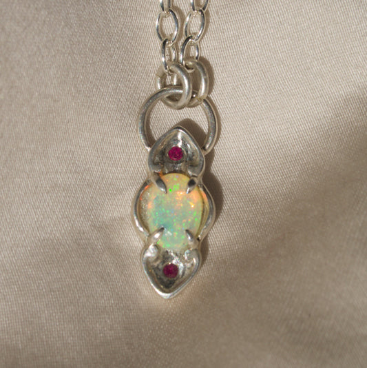 Opal x Ruby Necklace