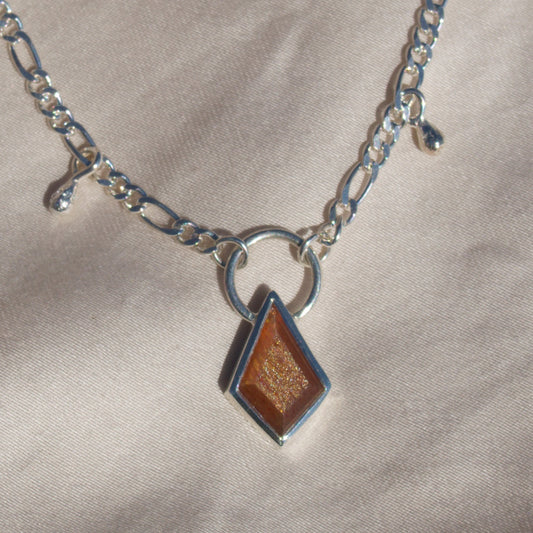 Sunstone Dippin' Dotted Necklace