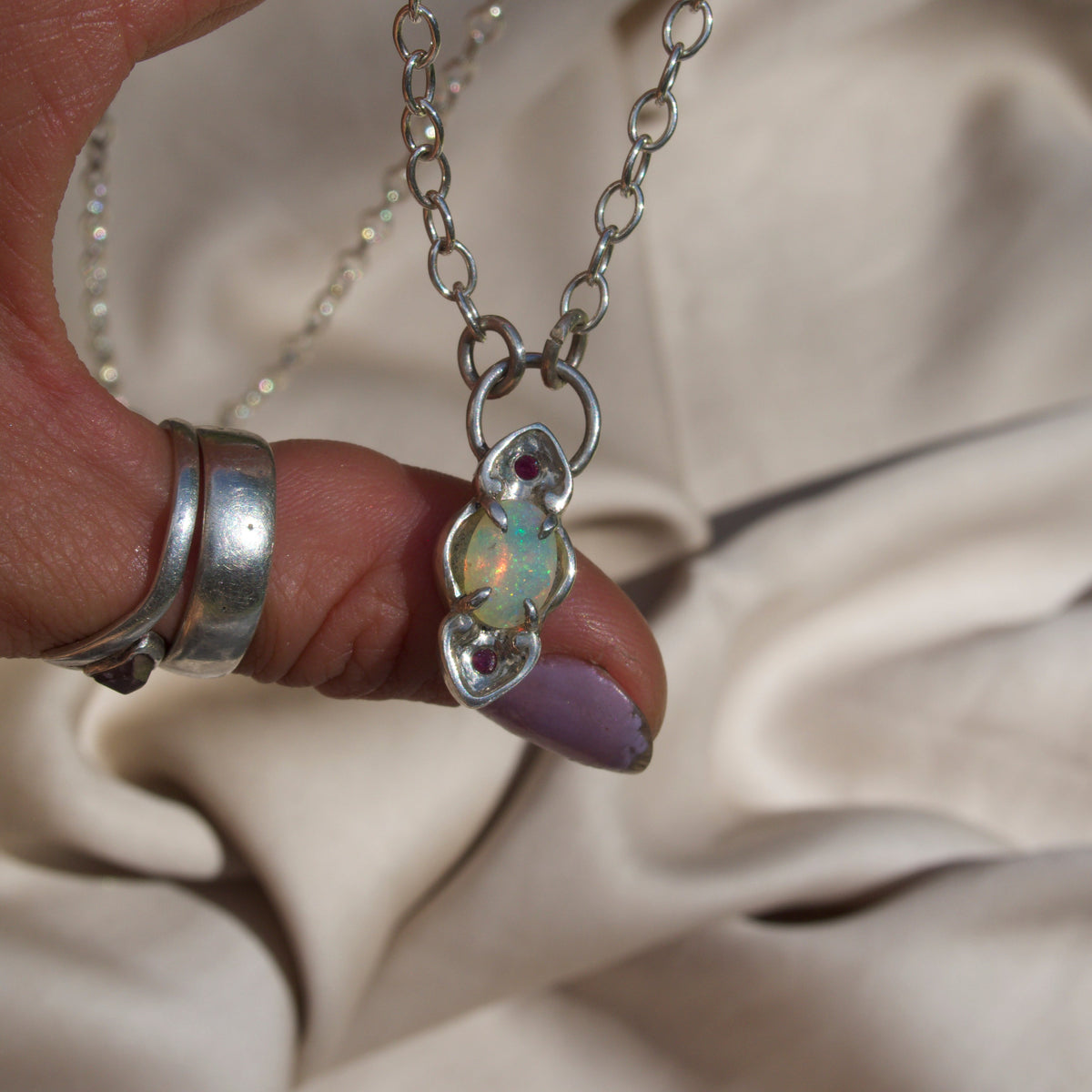 Opal x Ruby Necklace