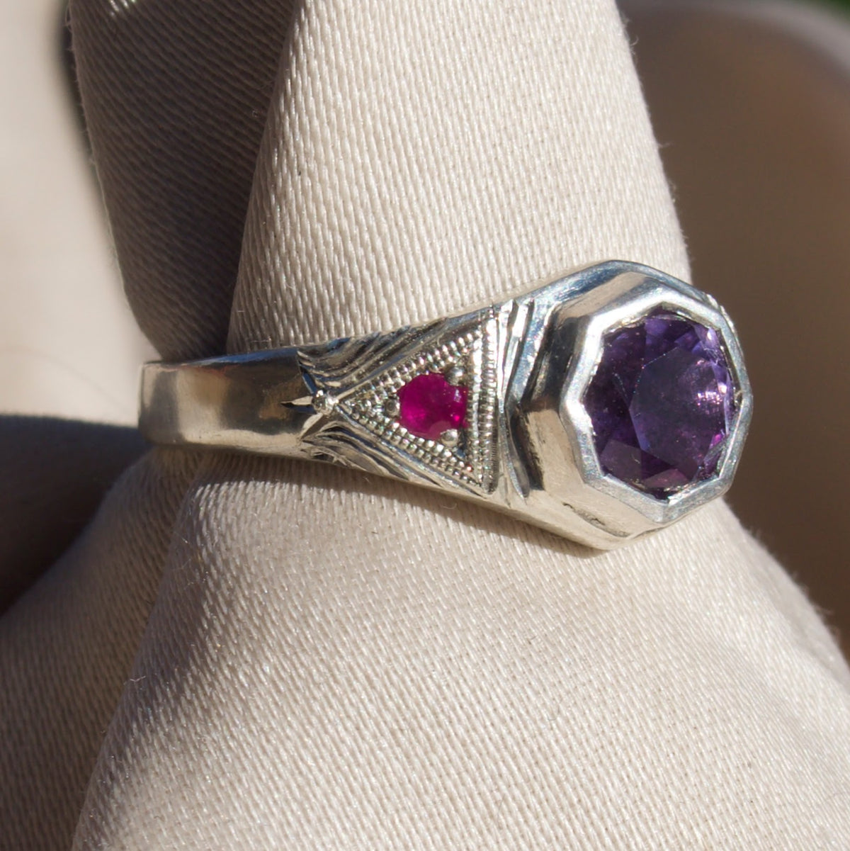 Size 7 / Amethyst Hex