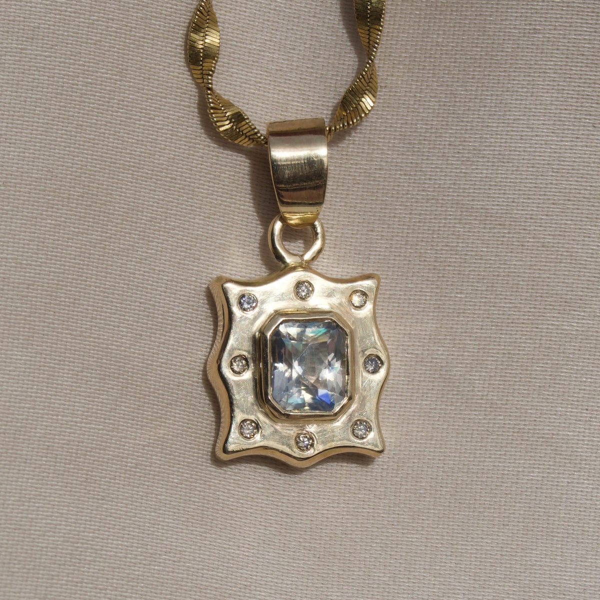 Wavy Moonstone Tile
