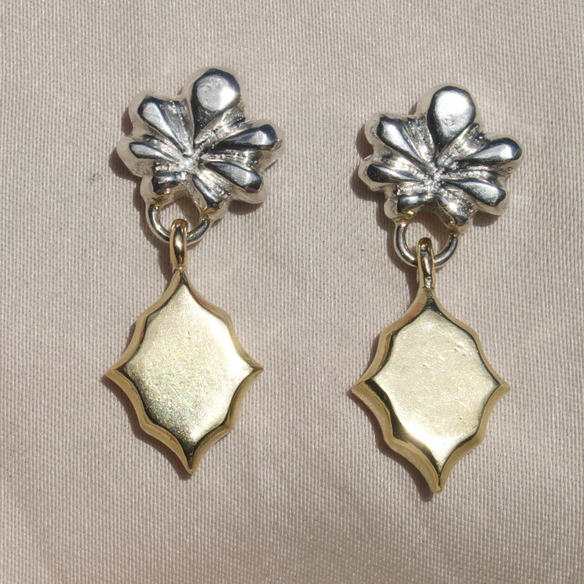 Shell De Lis Tile Earrings