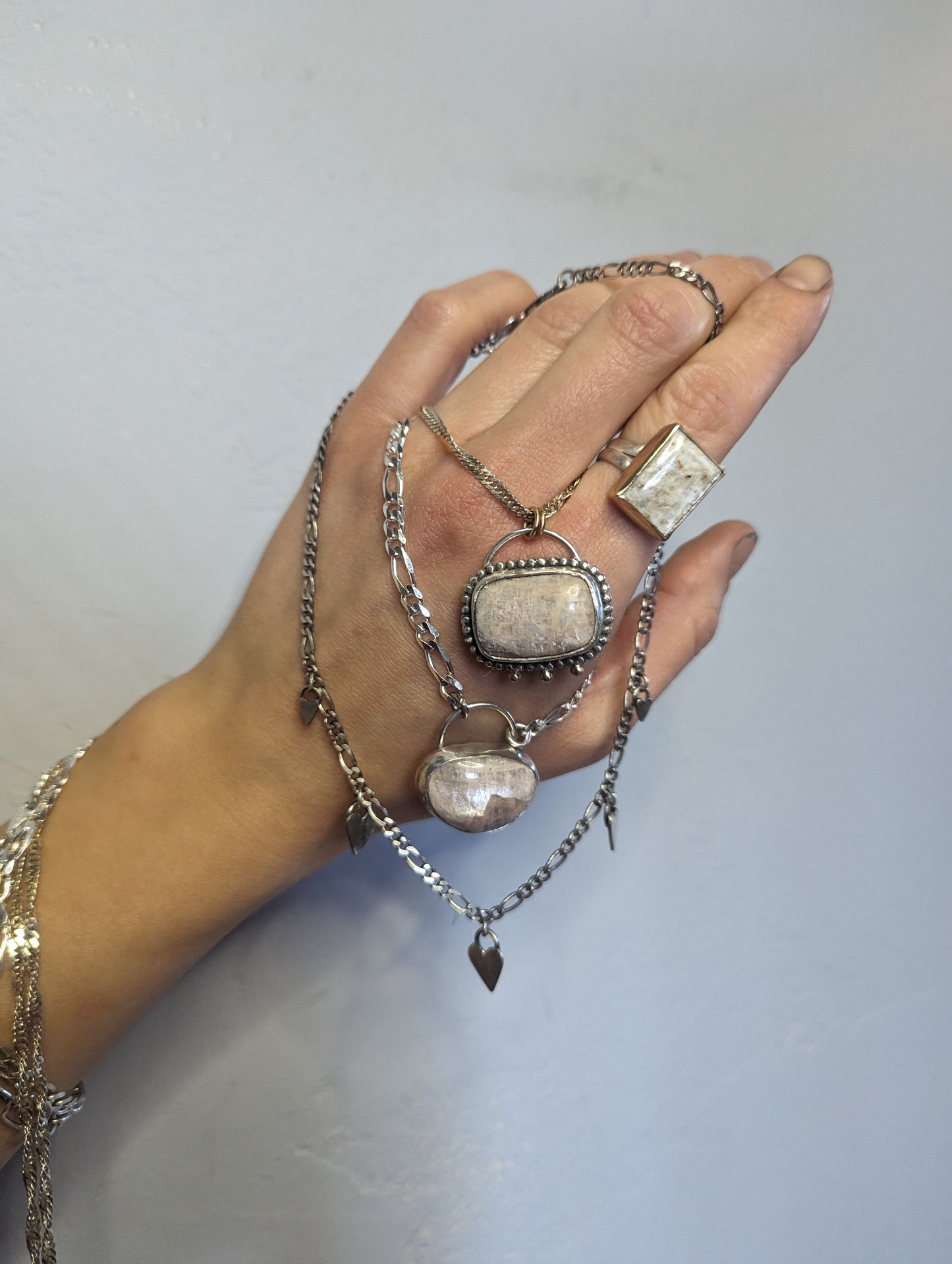 Moonstone Wrap Necklace