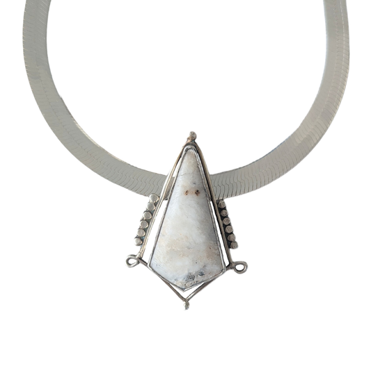 White Buffalo Statement Necklace