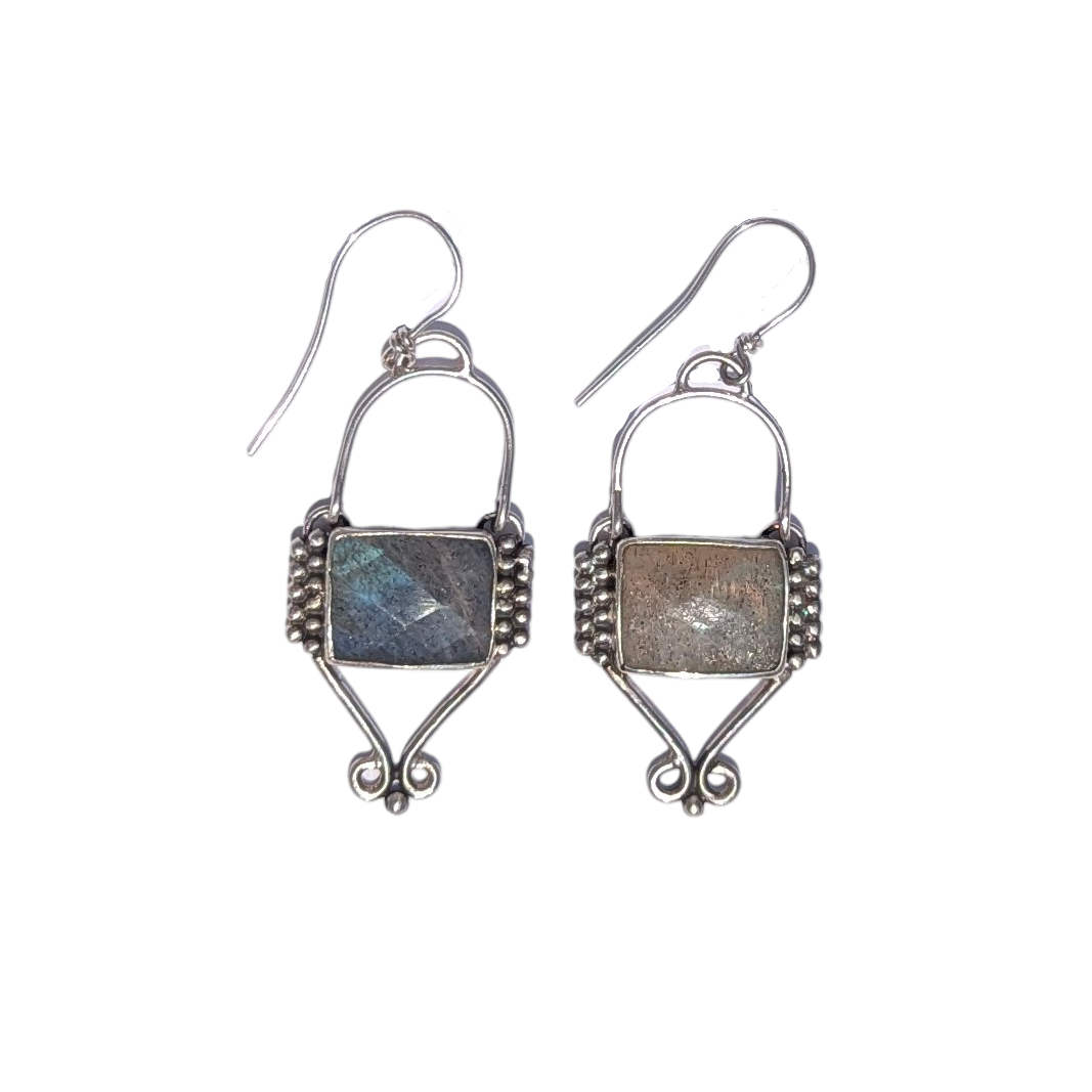 Labradorite Deco Dangles