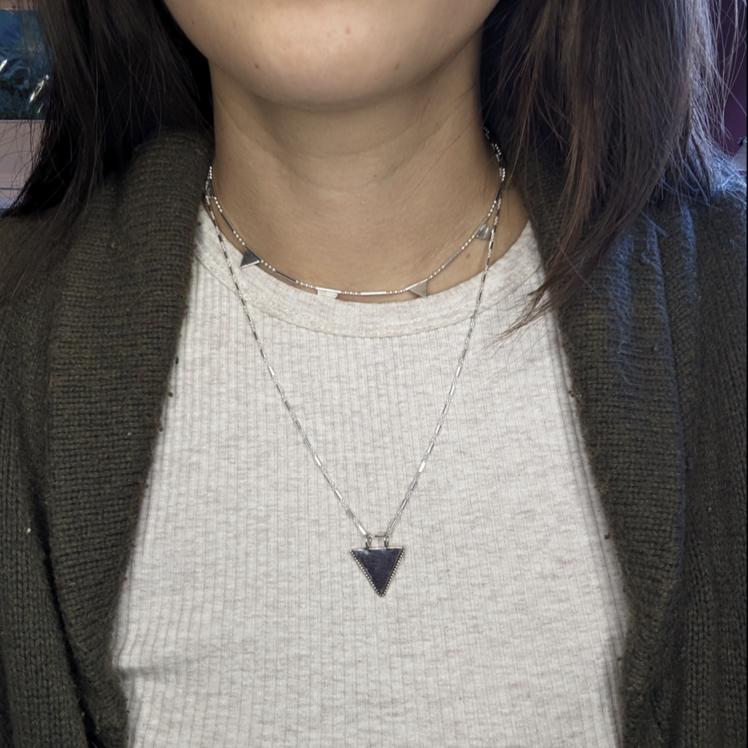 Single Triangle Dangle Necklace