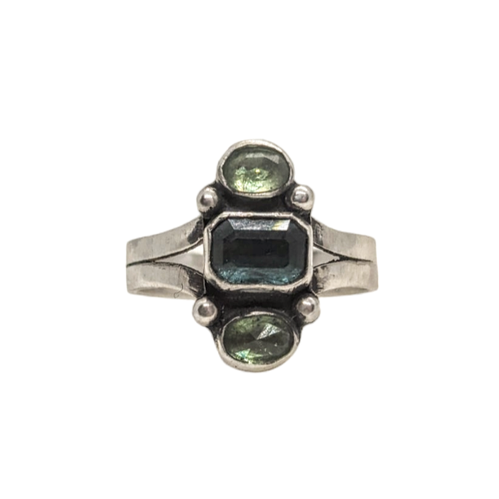 Tsavorite Garnet x Tourmaline Ring