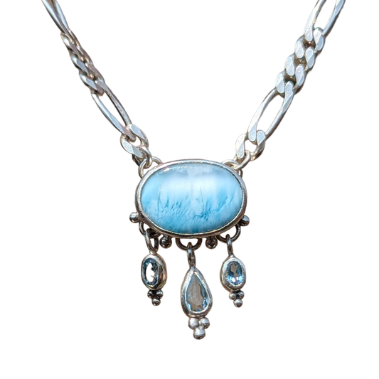 Larimar x Aquamarine Necklace