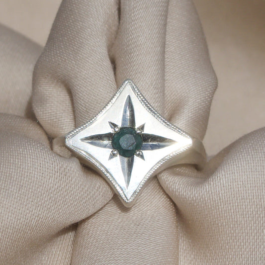 Deep Teal Starry Signet